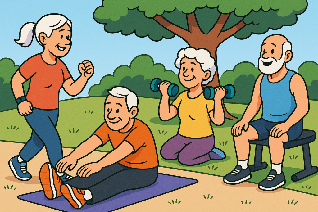 Fitness routines that promote healthy aging