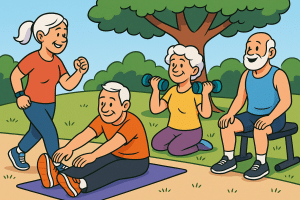 Fitness routines that promote healthy aging